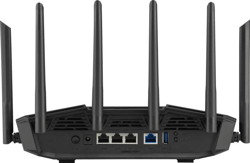 Asus tuf gaming be9400 tri-band Wi-Fi 7 router 9400mbps quad 2.5G ports aimesh mlo 320mhz aiprotection black-null