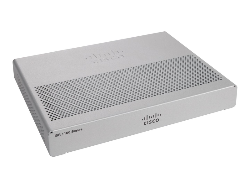Cisco isr 1101 c1101-4p integrated services router 2x 1GBe wan 4-port 1GBe lan switch 4GB ram fanless ios xe-null