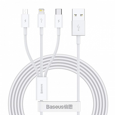 Baseus 3 in 1 cable lightning micro USB Type-C
