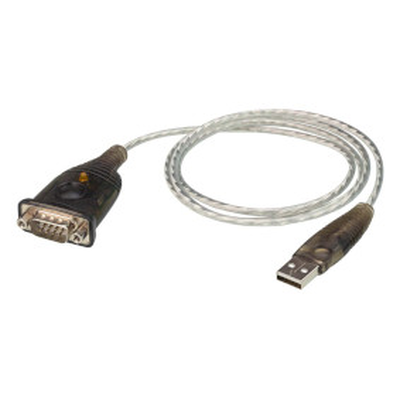 USB 2.0 cable USB-a male - d-sub 9-pin male round 100 cm silver