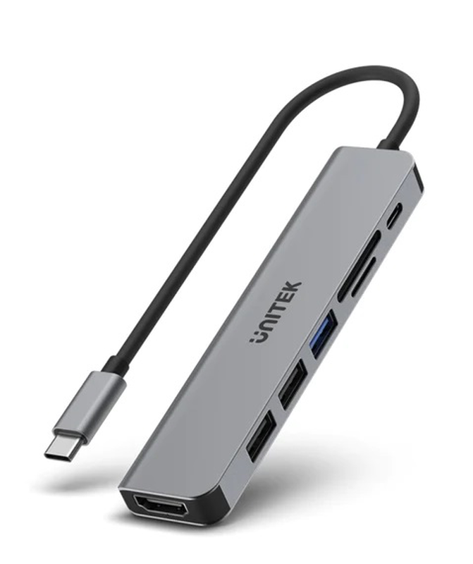 Unitek USB-c hub USB3.0 HDMI/sd/pd100w h1118a, , medium-null