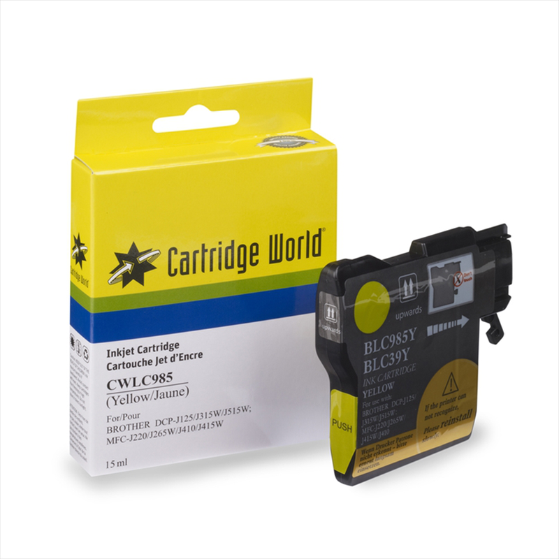 Brother lc985 cw replacement yellow ink wigig, , medium-null