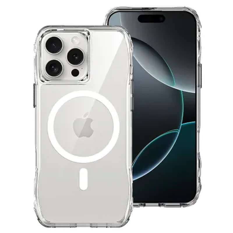 Roar slim defender case compatible with MagSafe for iPhone 16 pro max transparent, , medium-null