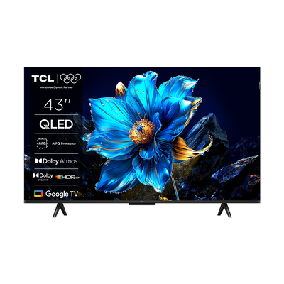Tcl smart &tau;&eta;&lambda;&epsilon;ό&rho;&alpha;&sigma;&eta; 43" 4k QLED 43p7k (2025), Black, medium