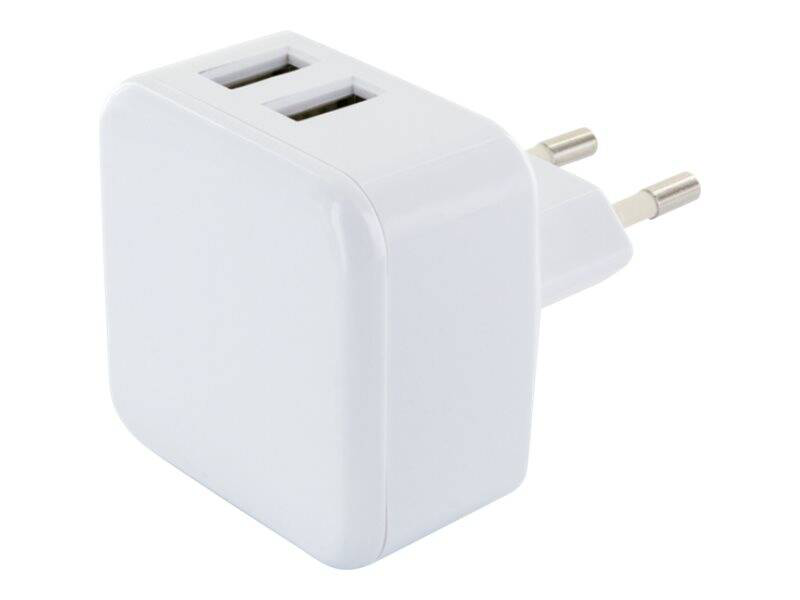 Schwaiger power4you standard / power adapter / 2.4 a / 2 output connectors (USB) / white, , medium-null