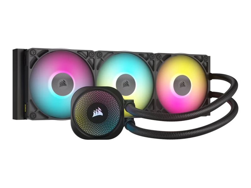Corsair icue link titan 360 rx 360mm rgb liquid CPU water cooler black (cw-9061018-ww)-null