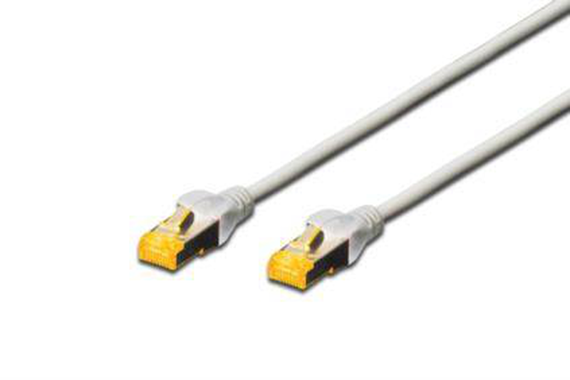 Digitus / patch cable / rj-45 (m) to rj-45 (m) / 10m / sftp / cat6a / booted, halogen-free, snagless / grey-null