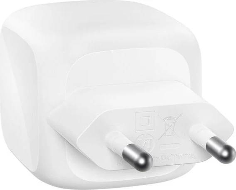 Belkin boostcharge pro 50w dual USB-c gan wall charger pps pd white with 1m USB-c to USB-c cable-null
