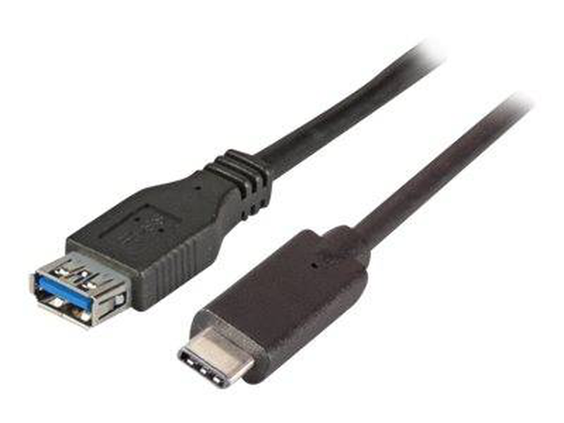 Efb-elektronik / USB adapter / USB-c (m) to USB type a (m) / USB 3.2 Gen 1 / 3 a / 20 cm / black-null