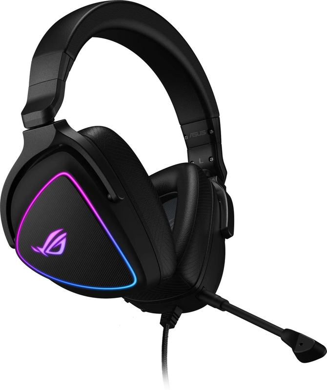 Asus rog delta s USB-c wired gaming headset ess quad dac 50mm ai noise-cancel mic black 90yh02k0-b2ua00-null