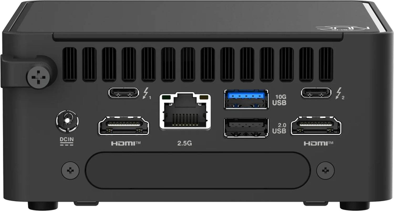 Asus nuc 15 pro tall kit rnuc15crhc700002 barebone Intel Core 7 240h Wi-Fi 7 thunderbolt 4 no ram no SSD no os black-null