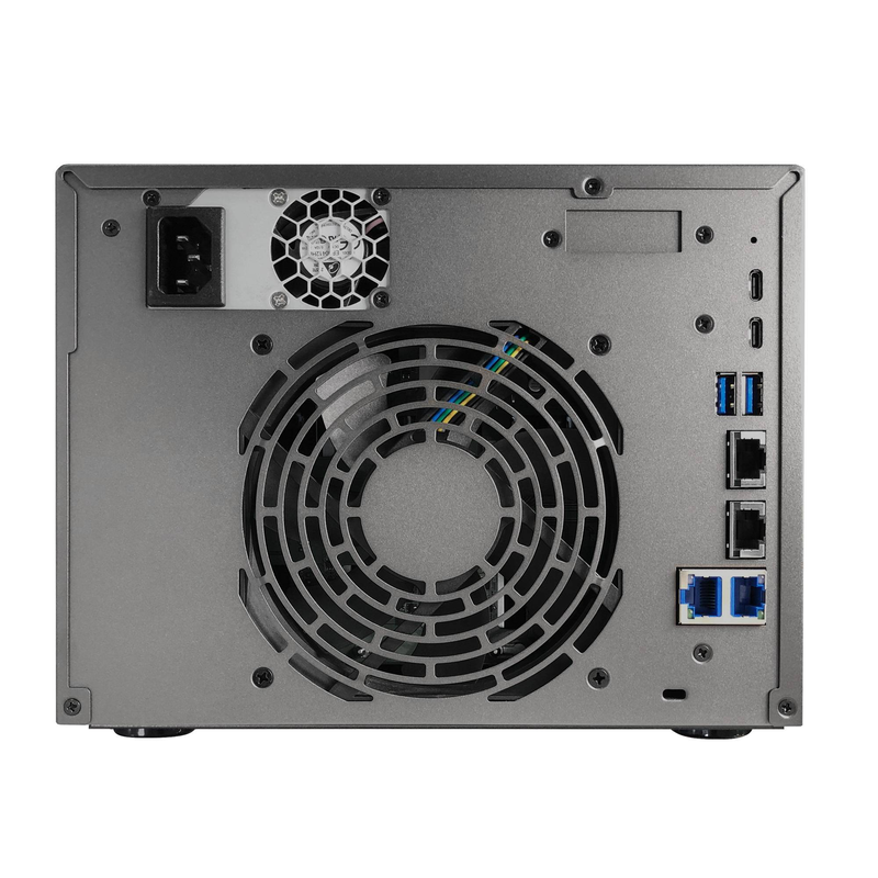 Asustor lockerstor 6 Gen3 as6806t 6-bay nas AMD ryzen v3c14 16GB ecc ddr5 quad m.2 nvme dual 10GBe diskless black-null