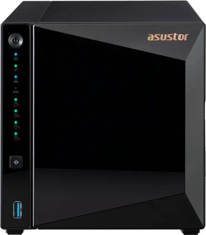 Asustor drivestor 4 pro Gen2 as3304t v2 4-bay diskless nas realtek rtd1619b quad-core 2GB ddr4 2.5GBe black-null