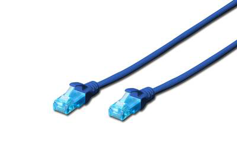 Digitus cat 5e u/utp patch cord 0.5 m blue | rj45 to rj45 | awg 26/7 | pvc-null