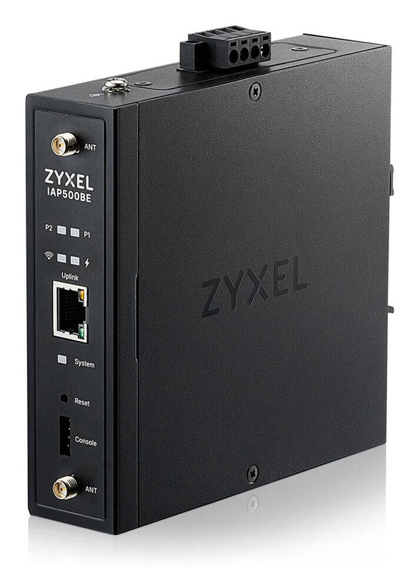 Zyxel iap500be industrial Wi-Fi 7 access point be5000 dual-band 4-stream 2.5GBe poe++ din-rail nebulaflex pro-null
