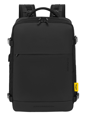 Armaggeddon gaming bag with lock, USB-c, splashproof nomad-15 carbon, , medium