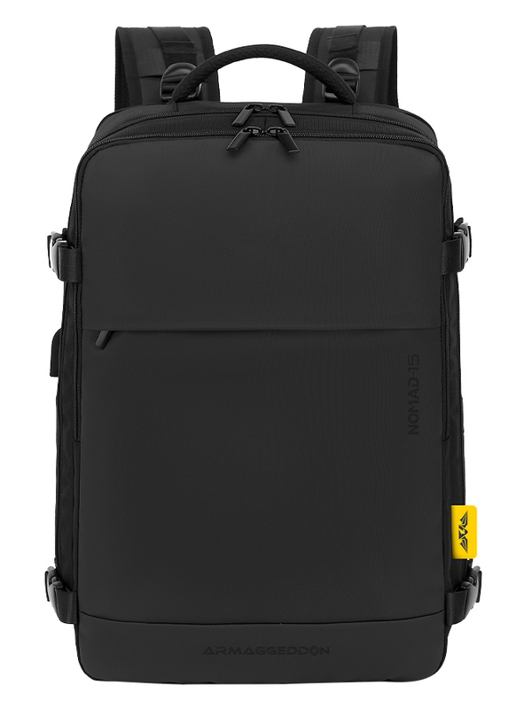 Armaggeddon gaming bag with lock, USB-c, splashproof nomad-15 carbon, , medium-null