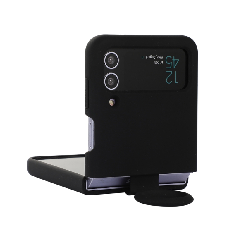 Samsung cover with ring for z flip 3 5G black, , medium-null