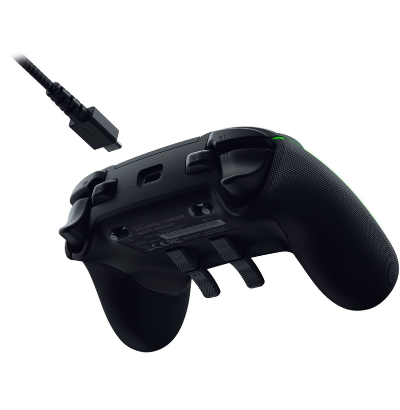 Razer wolverine v2 chroma xbox x/s & pc wired gaming controller-null