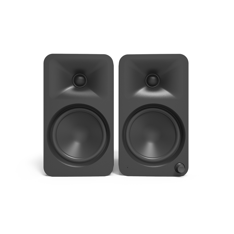 Kanto ora4 140w powered reference desktop speakers with USB-c input and bluetooth - matte black, pair-null