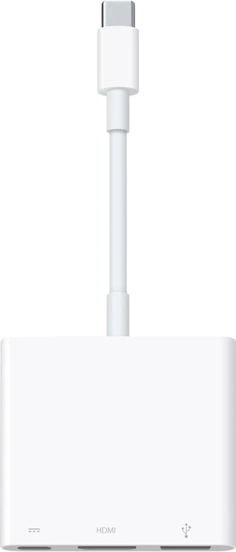 Apple USB-c digital av multiport adapter HDMI USB USB-c 4k uhd 60hz white mw5m3zm/a-null