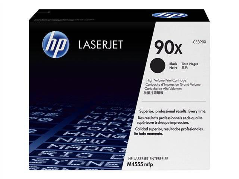 Hp 90x ce390xd 2-pack high yield black original laserjet toner 24,000 pages each for enterprise m602 m603 m4555-null