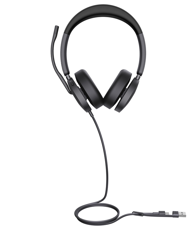 Yealink headset wired USB 4-mic noise cancelling hybrid anc USB-c/a uh48 dual teams, , medium-null