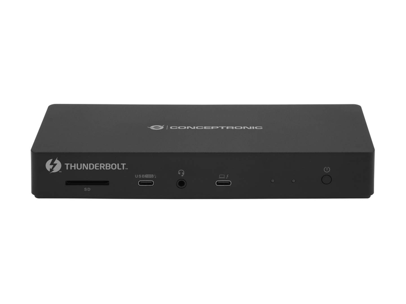 Conceptronic donn30b 13-in-1 thunderbolt 4 docking station, dual display 8k/4k, HDMI 2.1, 96w pd, 2.5GBe, sd 4.0-null