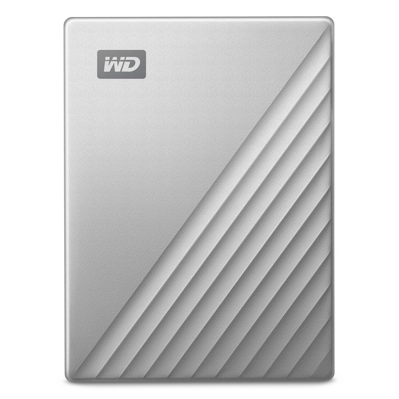 Wd my passport ultra for mac wdbpmv0040bsl 4TB portable external hard drive, USB-c, 256-bit aes, silver-null