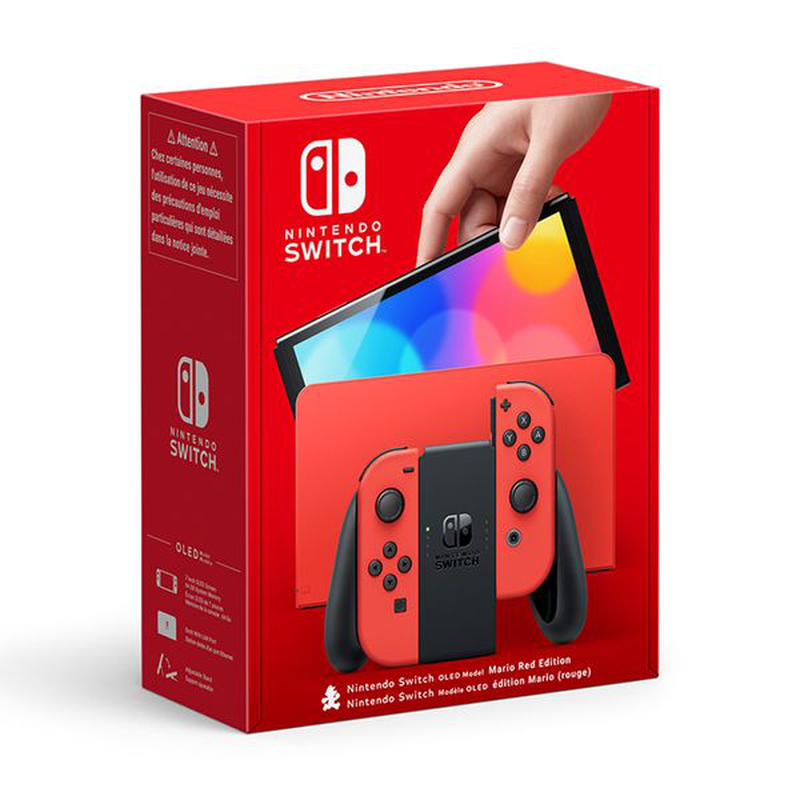 Switch OLED model mario red edition image number null