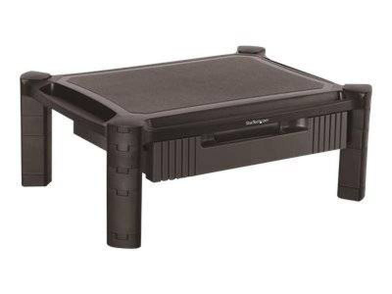Startech monstadjd height-adjustable monitor riser stand with drawer for 13-32" 10kg black-null