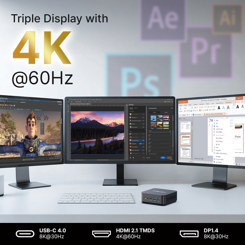 Minix mini pc ryzen5 6600h 16GB ddr5, 512GB SSD, 2.5GBe, HDMI/dp/USB-c, win11 pro nr660, , medium-null