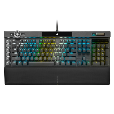 Corsair k100 rgb optical-mechanical gaming keyboard (ch-912a01a-na), Black, medium