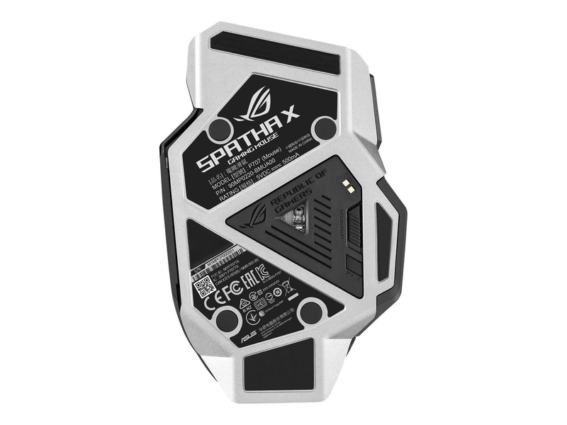 Asus rog spatha x / mouse / right-handed / optical / 12 buttons / wireless, wired / USB, 2.4 GHz / black, , medium-null