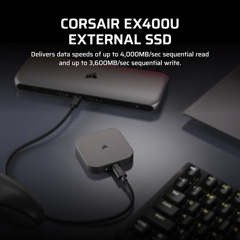 Corsair ex400u 4TB USB4 external SSD (cSSD-ex400u4TB)-null