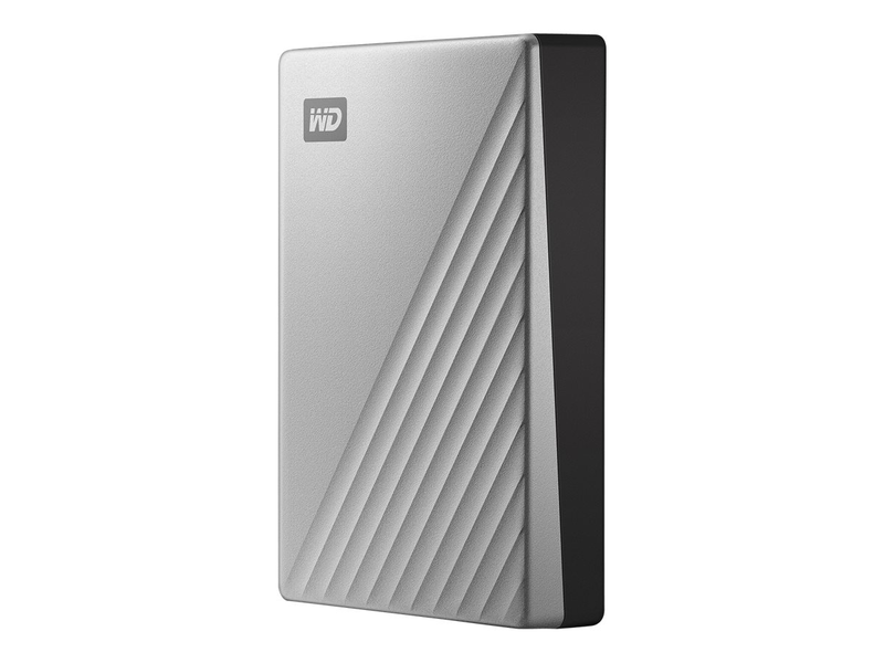 Wd my passport ultra for mac wdbpmv0040bsl 4TB portable external hard drive, USB-c, 256-bit aes, silver-null