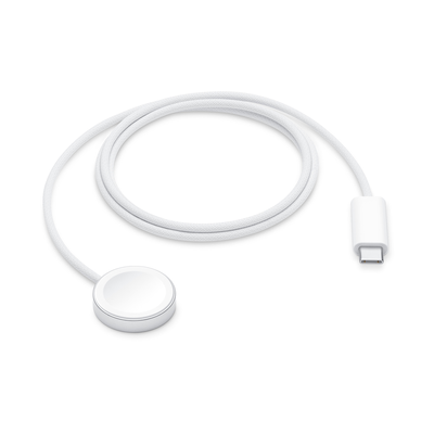 Watch magnetic fast charger to USB-c (1 m) white, White, medium