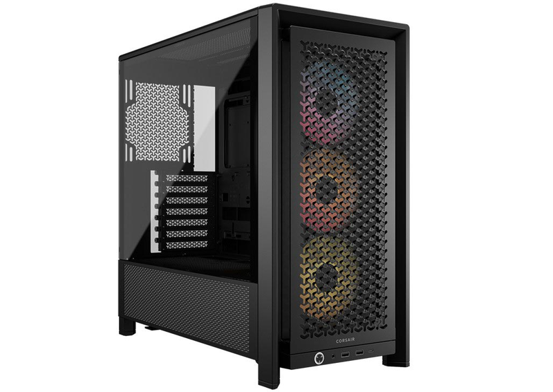 Corsair frame 4000d rs argb modular mid-tower pc case (cc-9011296-ww)-null