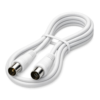 Mediarange antenna cable, coax plug/coax socket, 75 ohm, 1.5m, , medium