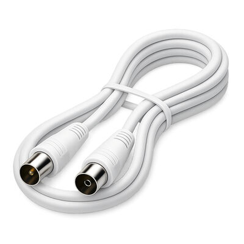 Mediarange antenna cable, coax plug/coax socket, 75 ohm, 1.5m, , medium-null