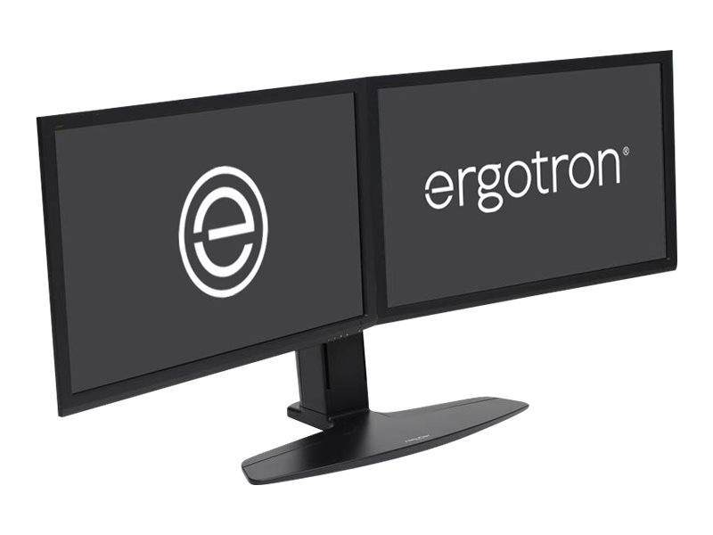 Ergotron neo-flex dual monitor lift stand 33-396-085 freestanding for 2 screens up to 24" black-null