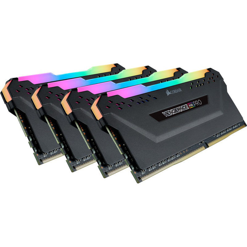 Corsair vengeance&reg; rgb pro 32GB (4 x 8GB) ddr4 dram 3600mhz c16 cmw32gx4m4d3600c16-null