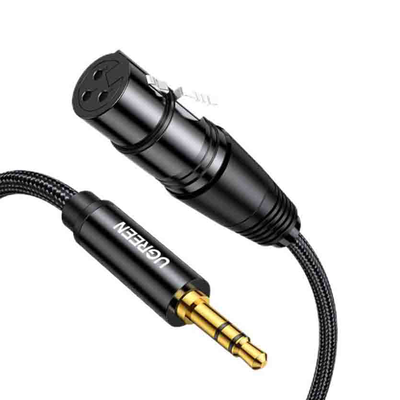20244 2m audio ext xlr to 3.5mm jack f/m ugreen, , medium