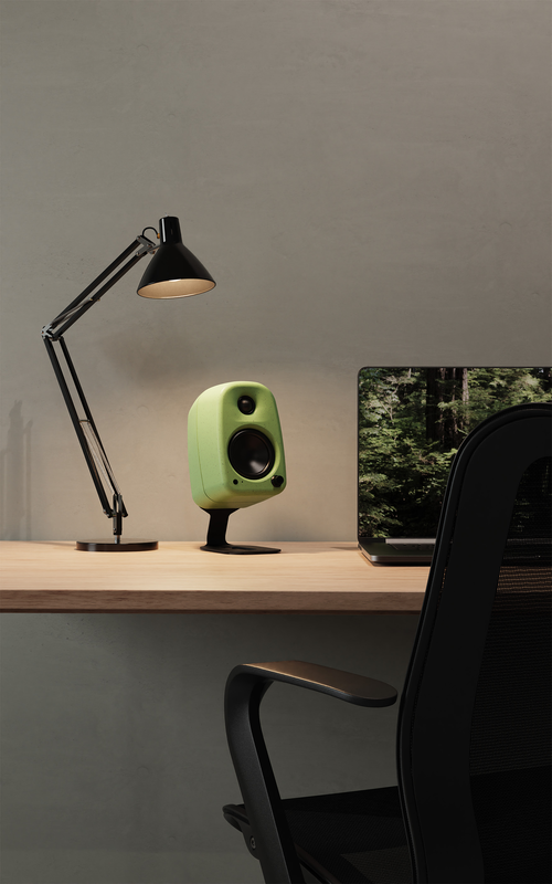Kanto uki 100 w desktop speakers with bluetooth, USB-c, headphone out &ndash; matte green, pair-null