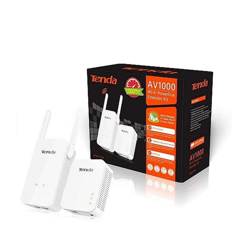 Tenda ph5 av1000 Wi-Fi gigabit powerline kit uk, , medium-null