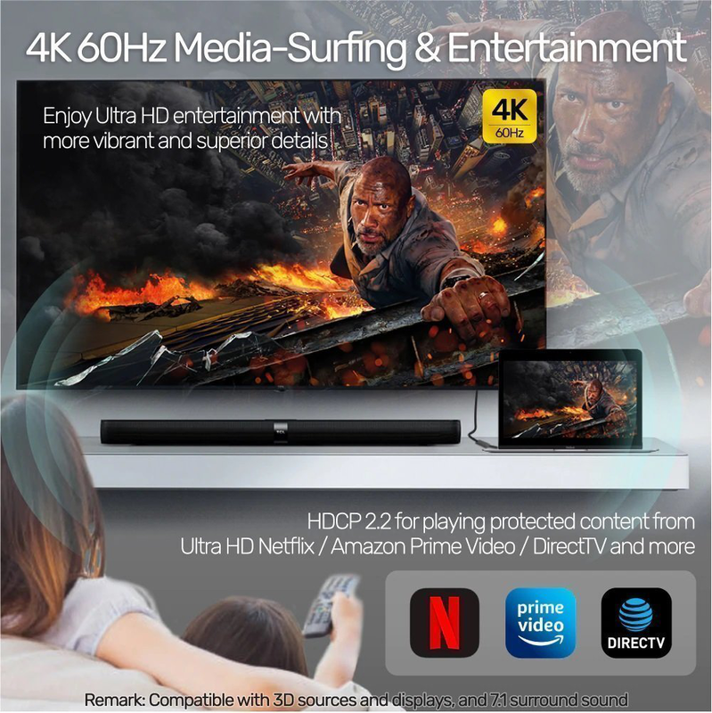 Unitek converter USB-c to HDMI 2.0 aluminium braided v1412a, , medium-null