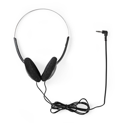 On-ear headphones wired 1.10m black