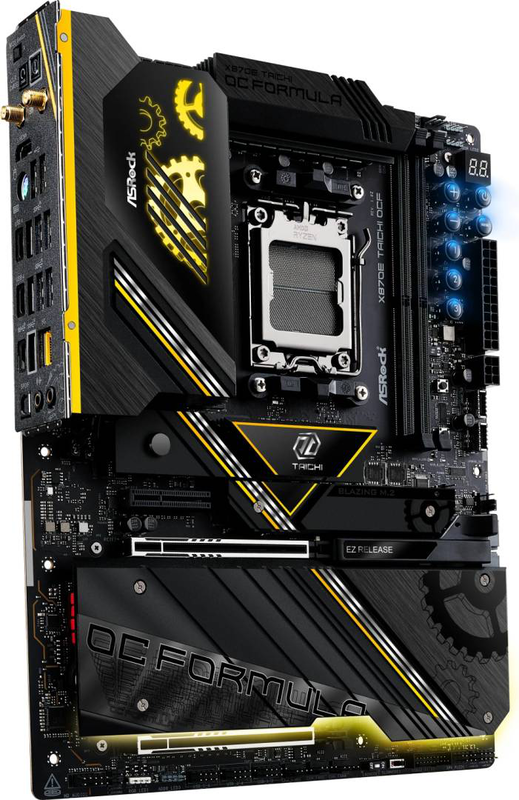Asrock x870e taichi ocf am5 atx overclocking motherboard Wi-Fi 7 5G lan, , medium-null