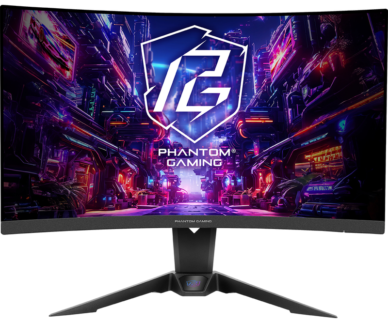 Asrock pg27qrt2a 27" monitor va curved 180hz freesync qhd 2560x1440-null