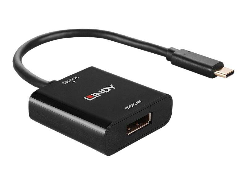 Lindy / adapter / 24 pin USB-c (m) to displayport (f) / displayport 1.4 / 21 cm / black-null